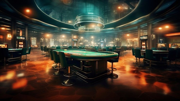 Tampilan pusat olahraga dan hiburan virtual